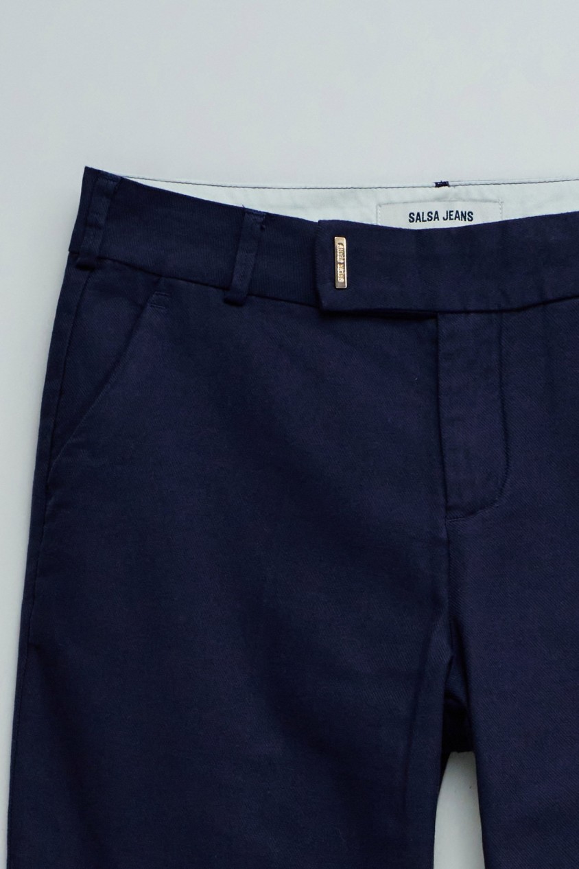 CHINO FLARE CON LINO