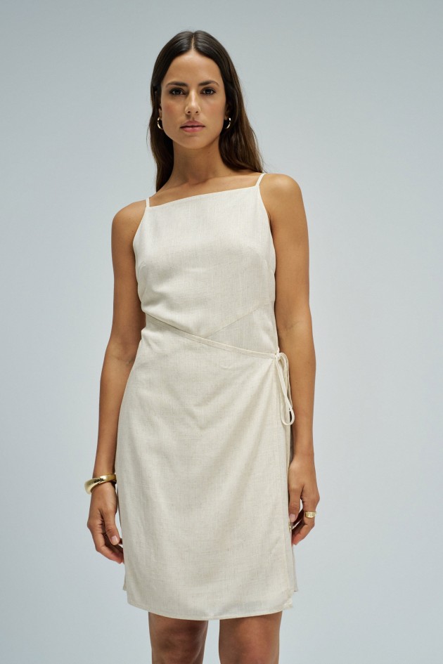 ROBE COURTE EN LIN