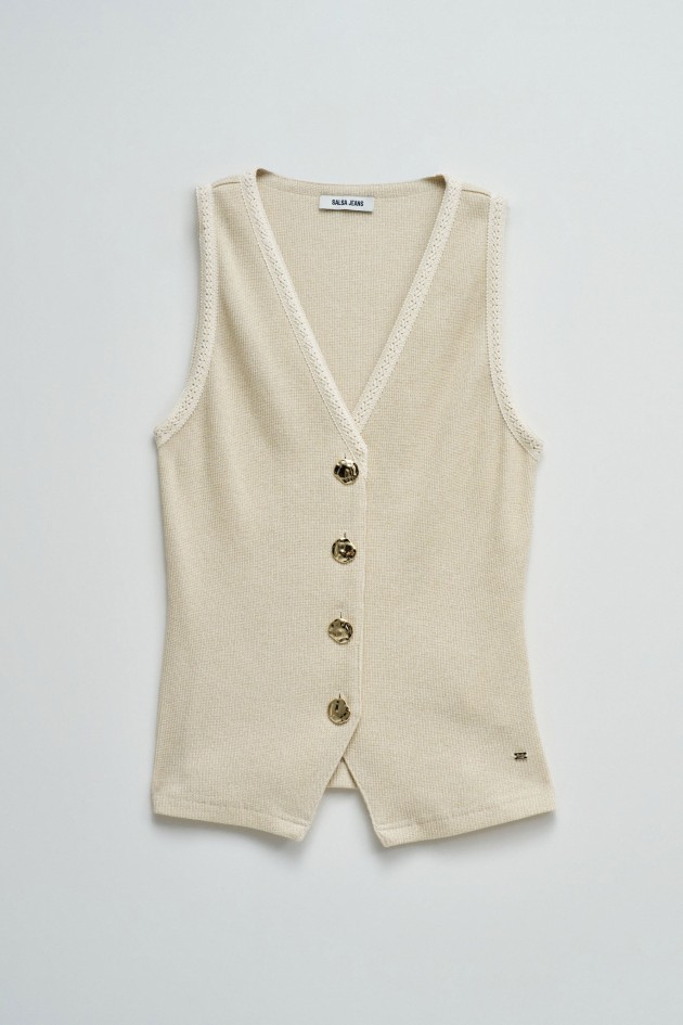 KNITTED VEST