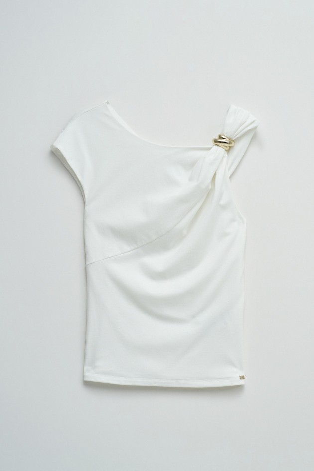 TOP MET ASYMMETRISCHE HALS