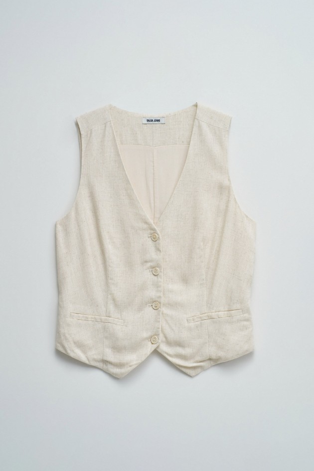 LINNEN VEST