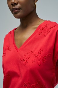 T-SHIRT AVEC BRODERIES