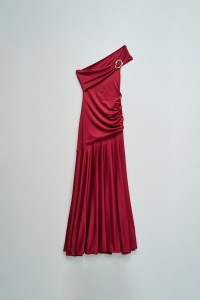 LONG DRESS WITH GOLD EMBELLISHMENT