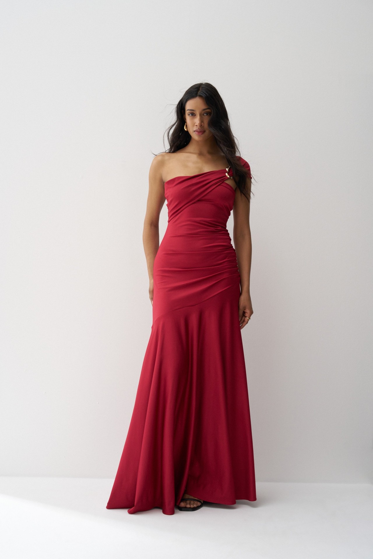 LONG DRESS WITH GOLD EMBELLISHMENT