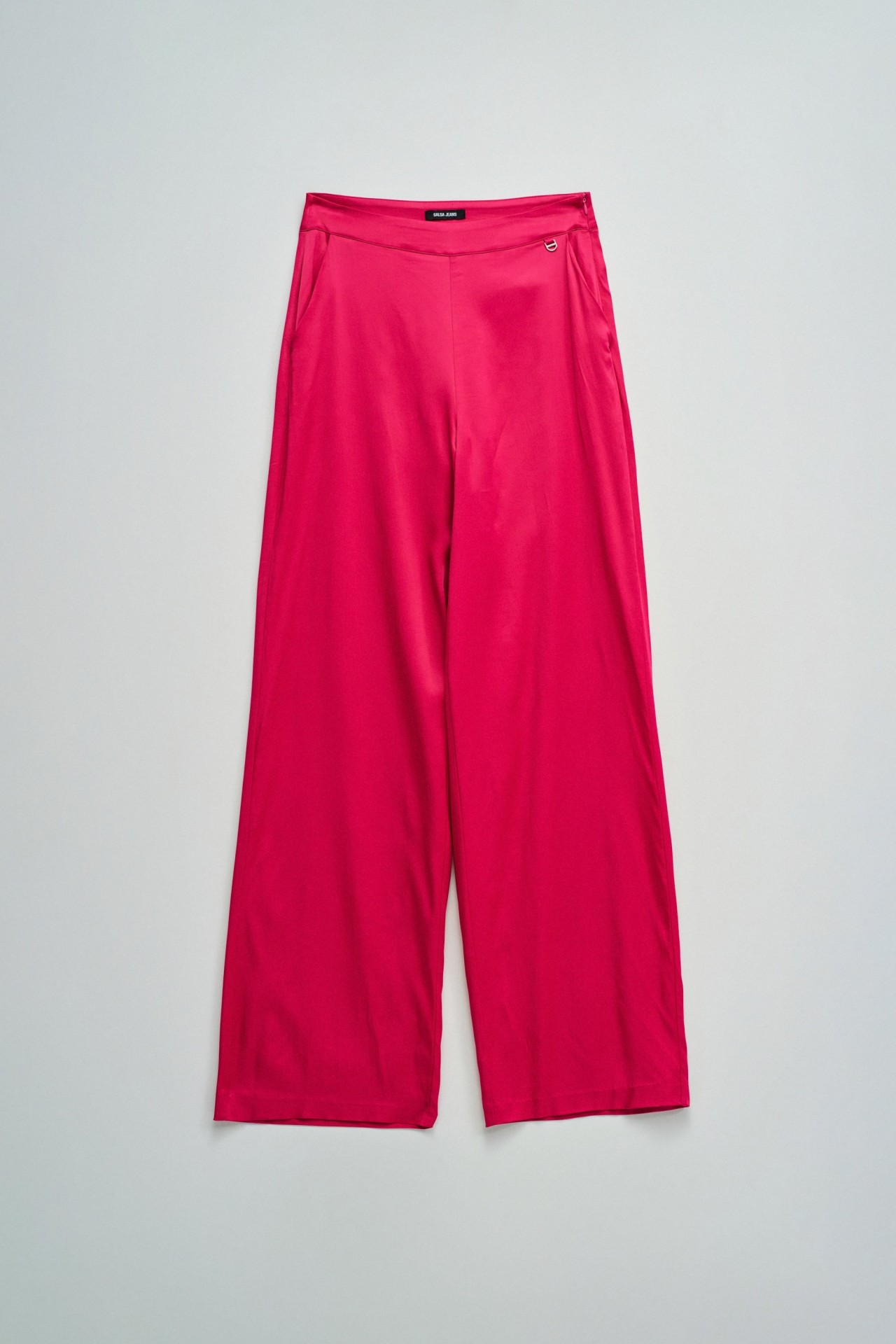 SATIN TROUSERS WITH WIDE LEG