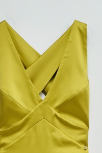SATIN LONG DRESS