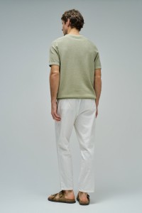 T-SHIRT EN MALLA TRICOTADA