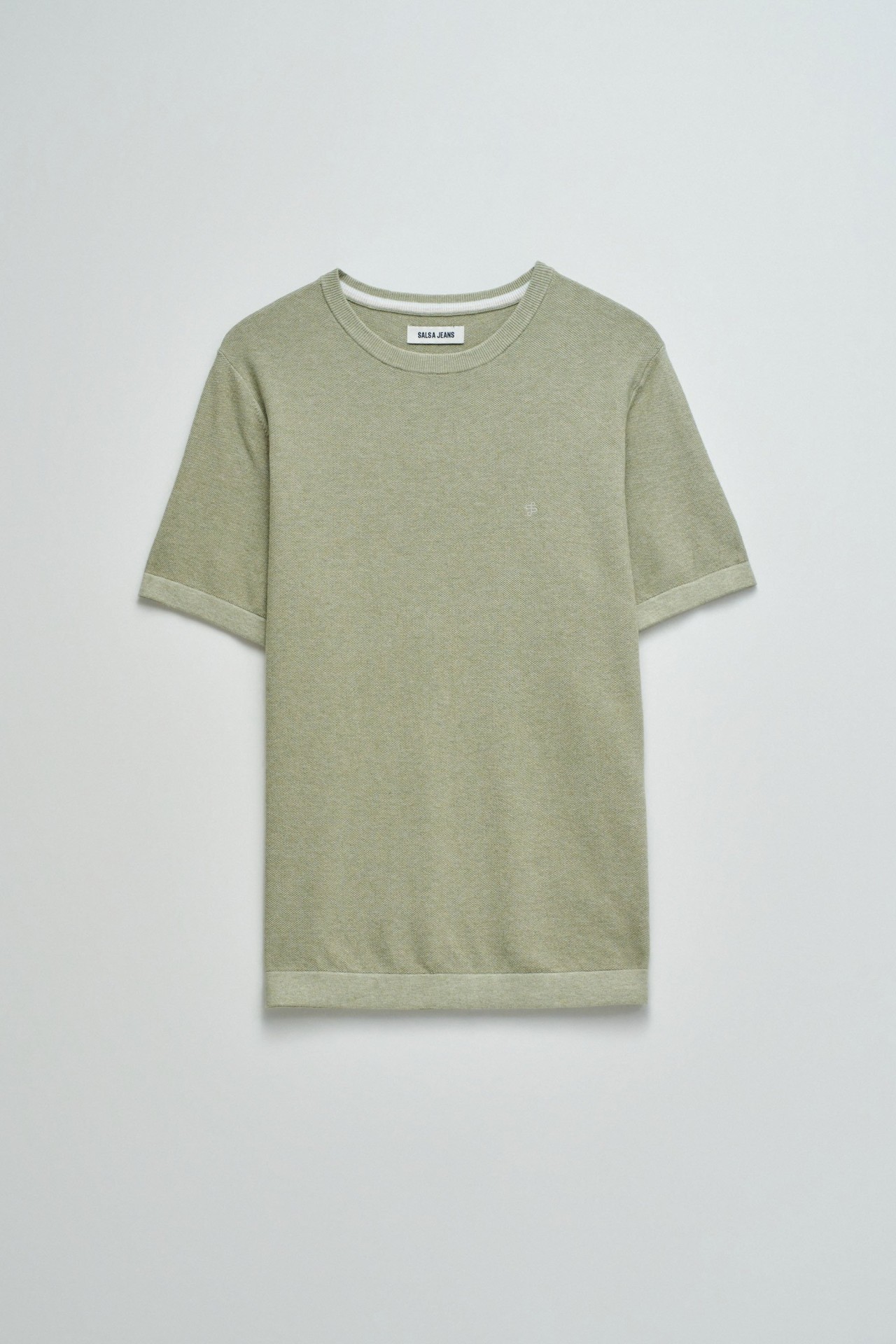 T-SHIRT EN MALLA TRICOTADA