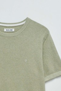 T-SHIRT EN MALLA TRICOTADA