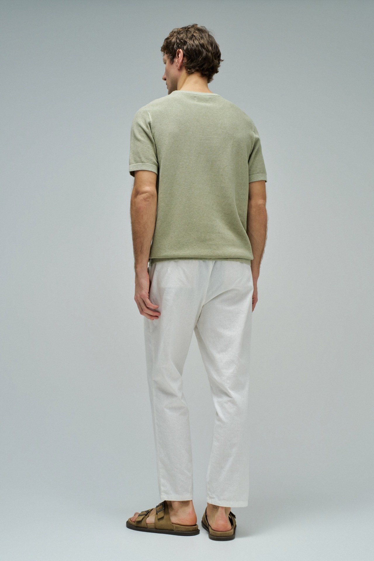 T-SHIRT EN MALLA TRICOTADA
