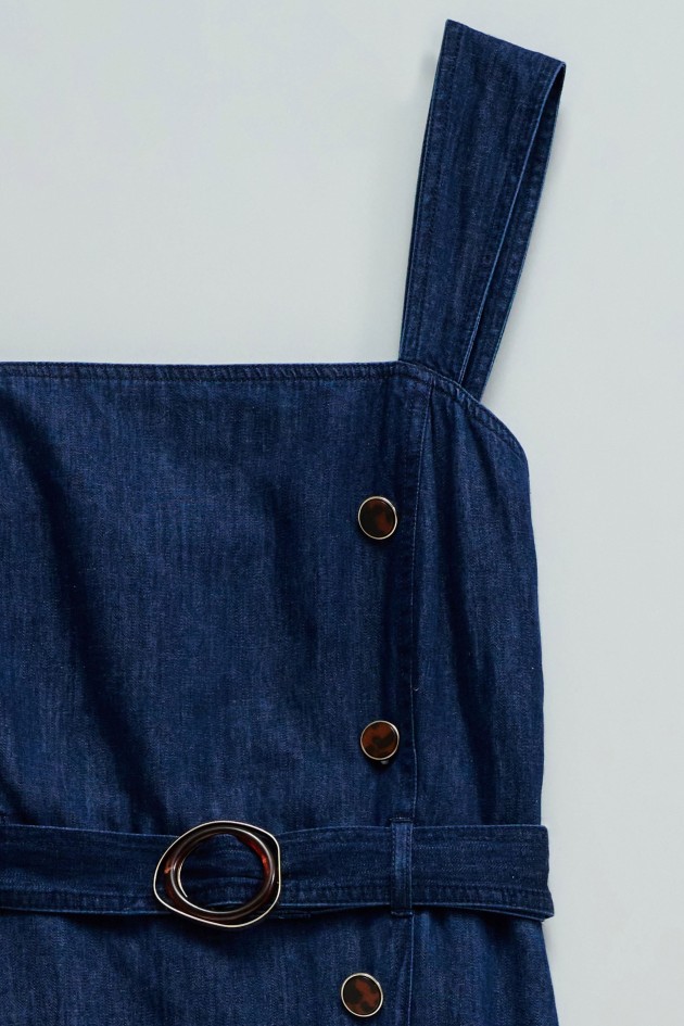 MIDI-KLEID AUS LIGHTDENIM