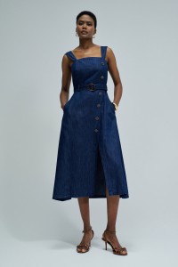MIDI DRESS IN LIGHTDENIM