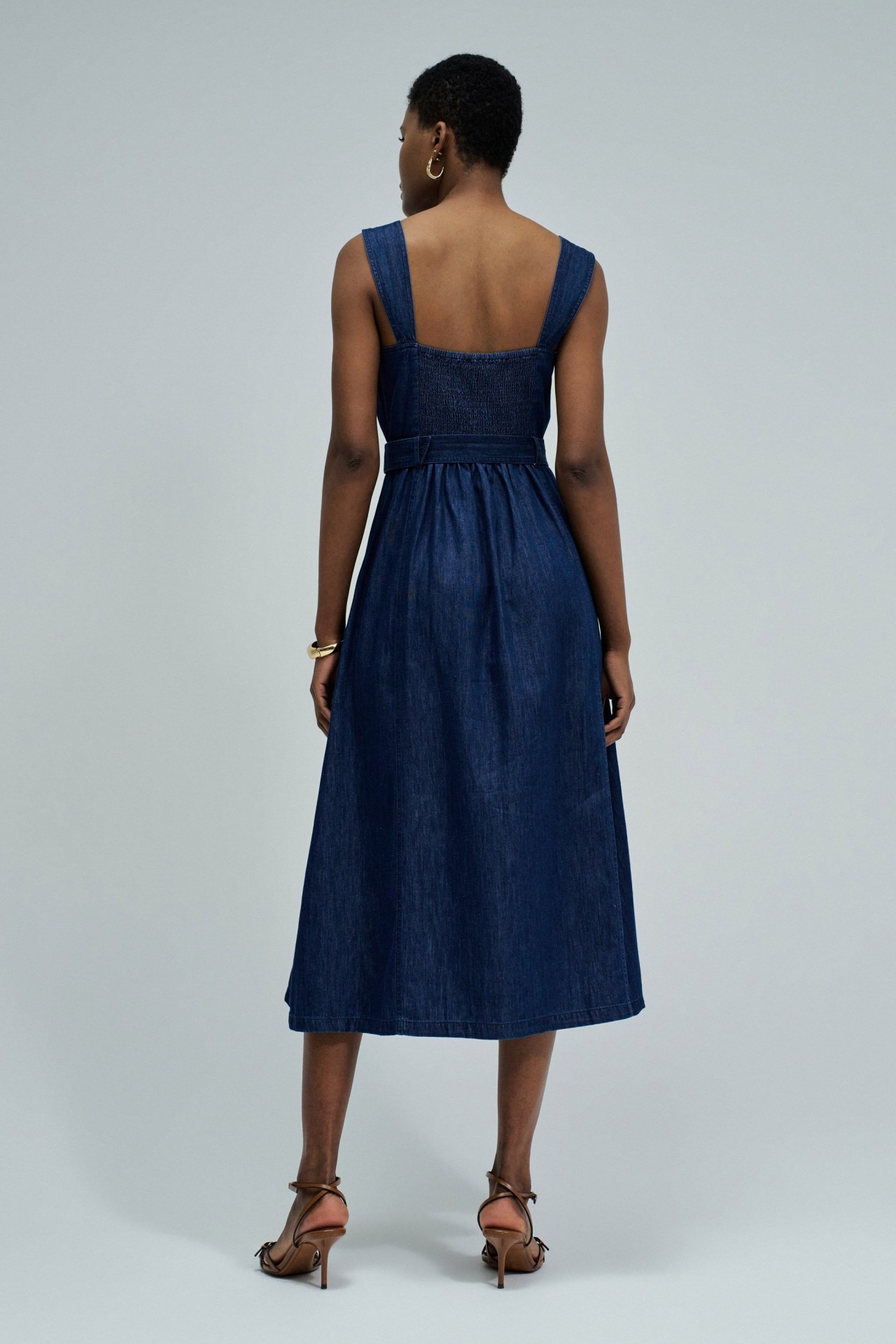 MIDI DRESS IN LIGHTDENIM