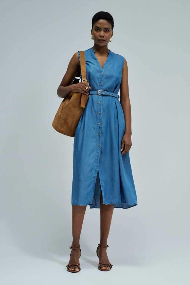 ROBE MIDI EN LIGHTDENIM