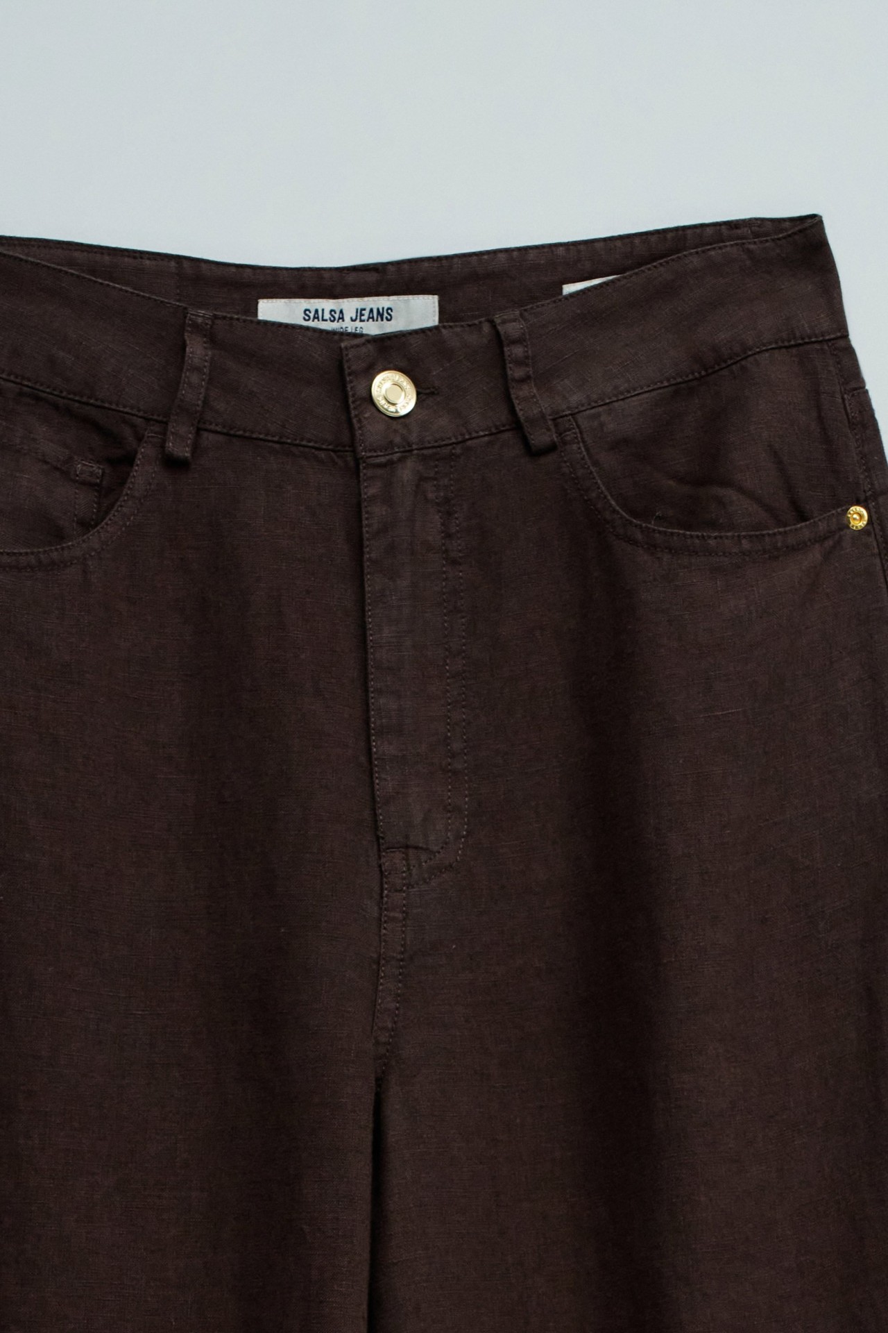 PANTALONS EN LIN AVEC JAMBE WIDE