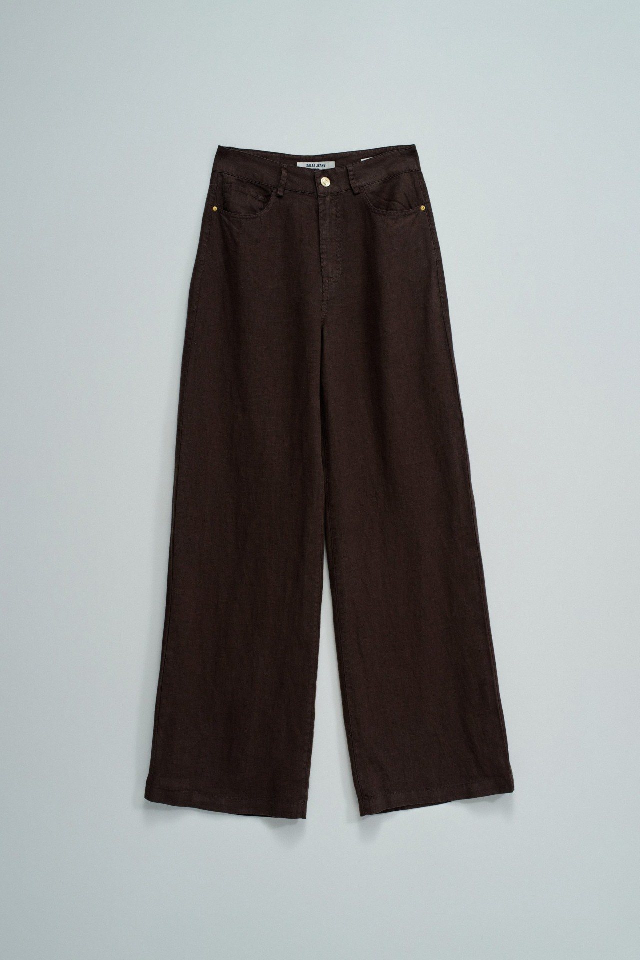 PANTALONS EN LIN AVEC JAMBE WIDE