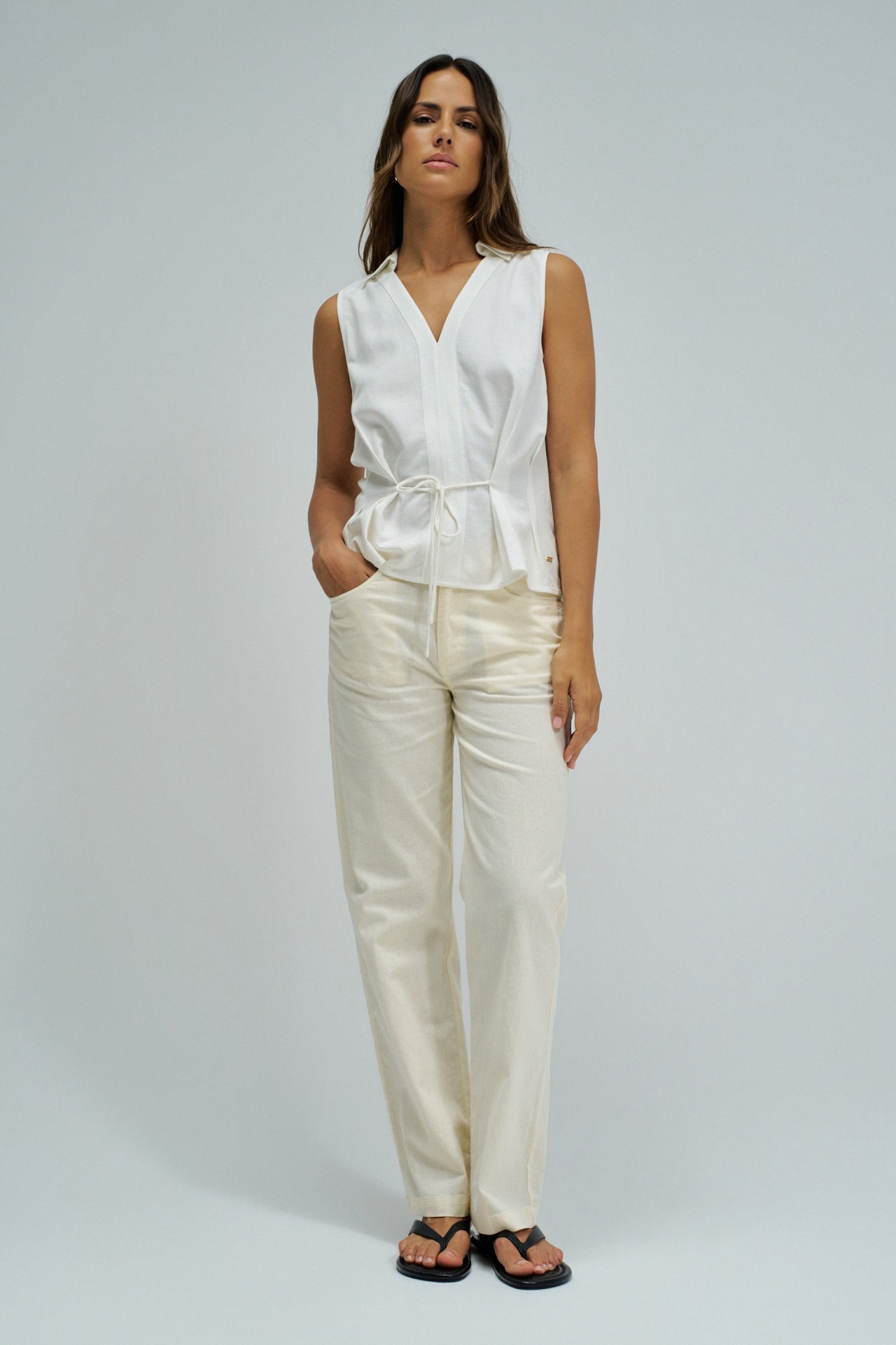 SHIRT WITH LINEN