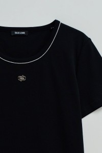 BASIC T-SHIRT WITH LUREX