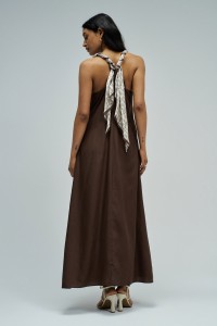 DRESS IN LIGHTDENIM WITH LINEN