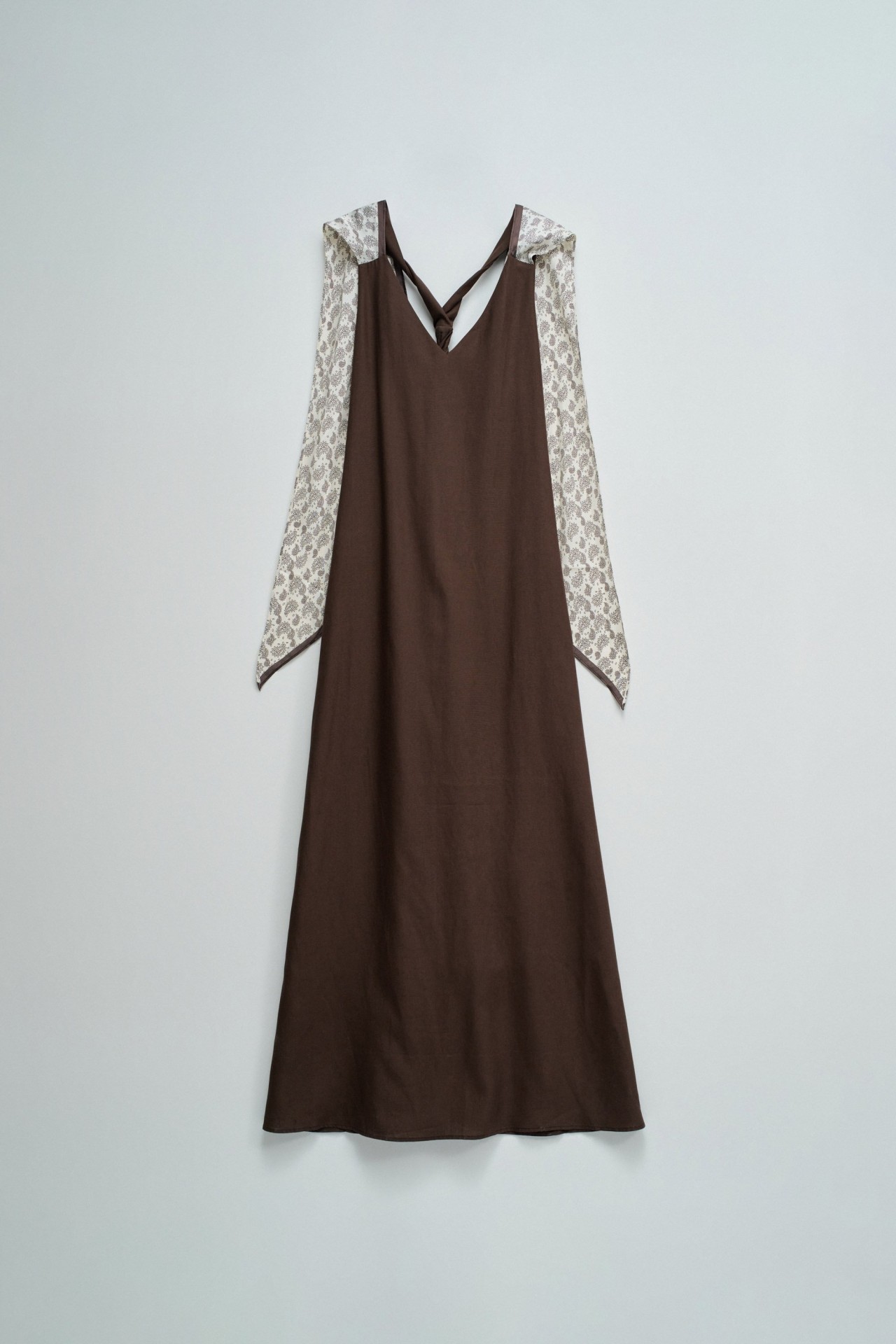 DRESS IN LIGHTDENIM WITH LINEN