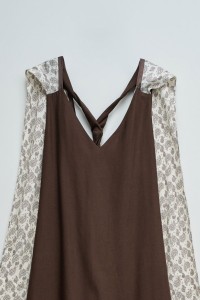 DRESS IN LIGHTDENIM WITH LINEN