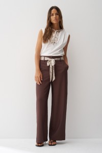 FLUID TROUSERS WITH WIDE LEG