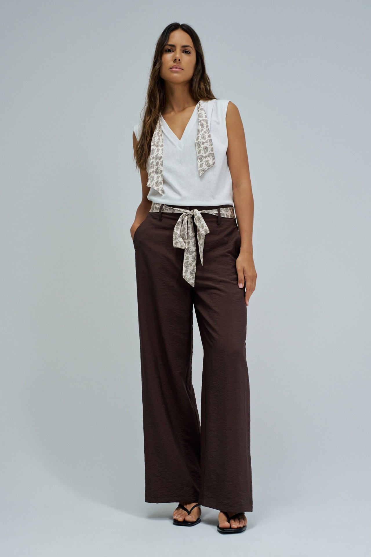 FLUID TROUSERS WITH WIDE LEG