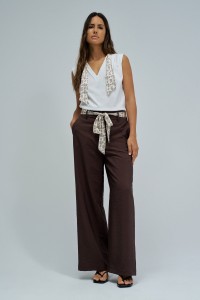 FLUID TROUSERS WITH WIDE LEG