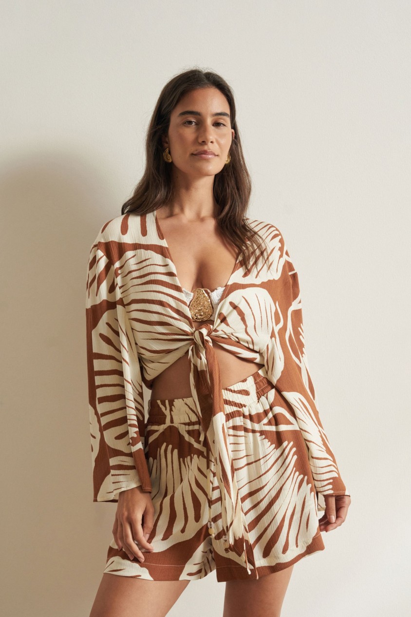 BLOUSE MET KNOOPDETAIL