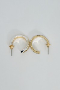 HOOP EARRINGS WITH SHINY STONES
