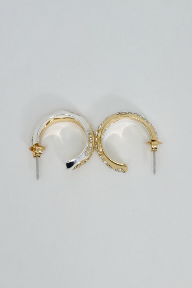 BOUCLES DOREILLES CR�OLES AVEC PIERRES BRILLANTES