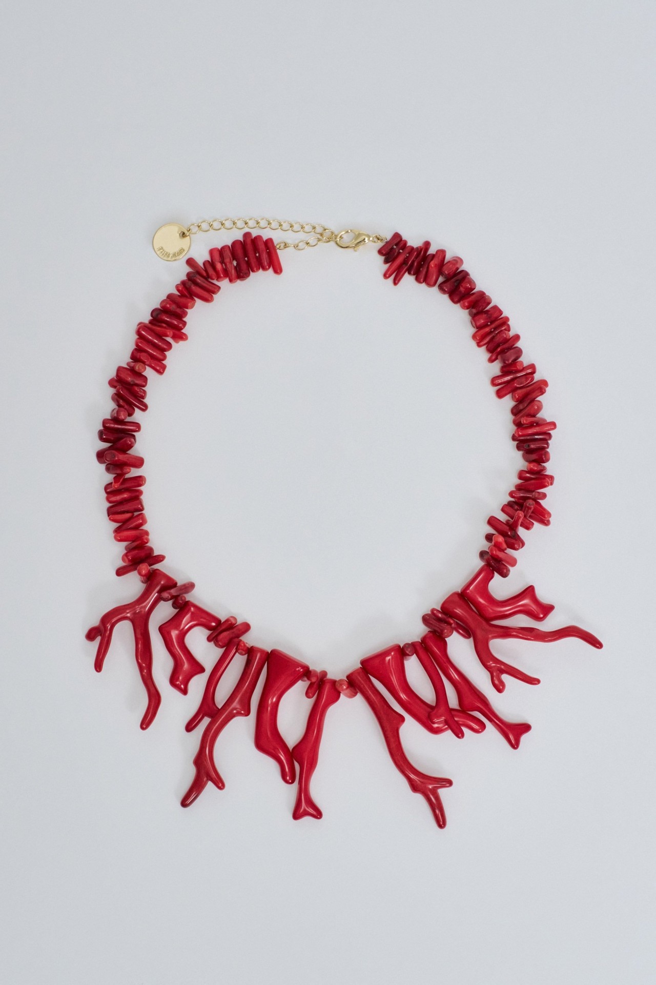 KORTE KETTING MET STEENEN