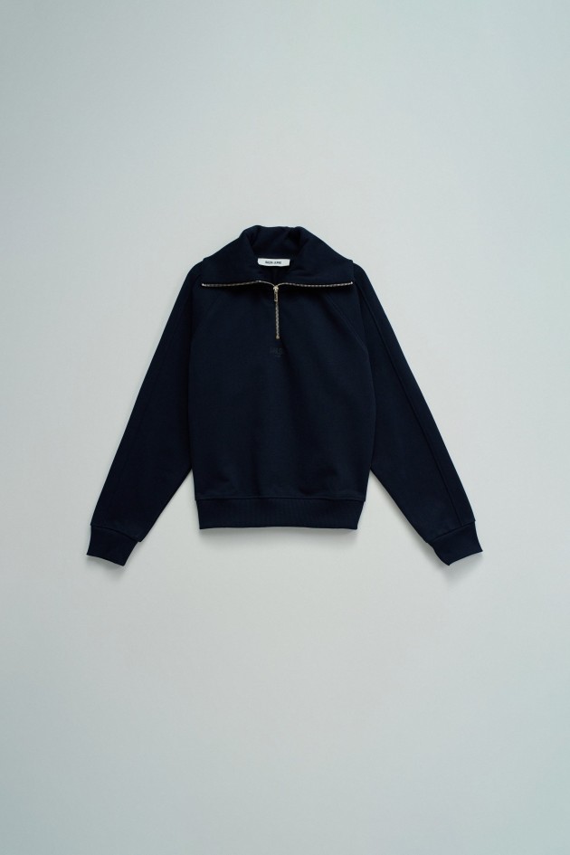 SUDADERA CON MEDIO CIERRE