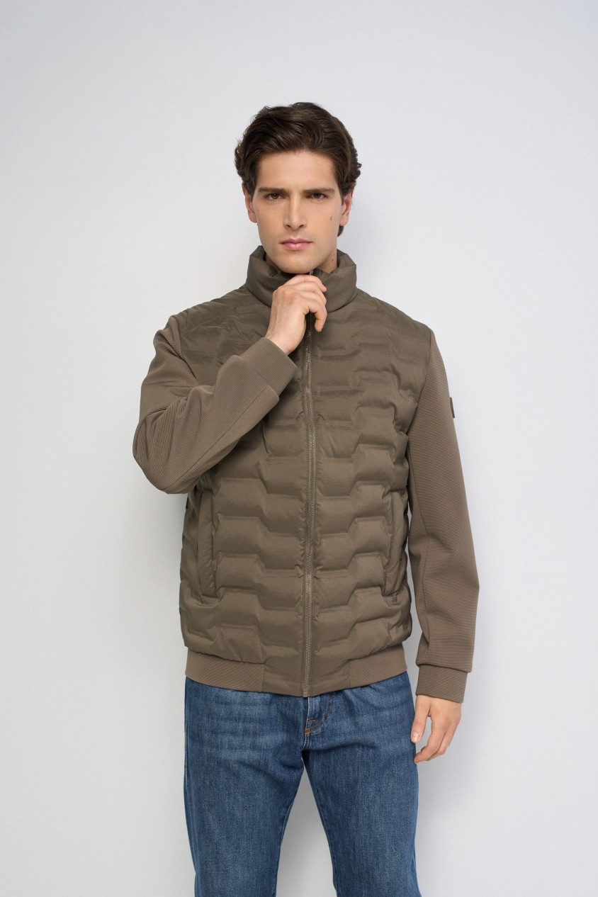 BLOUSON BI-MATIÈRE