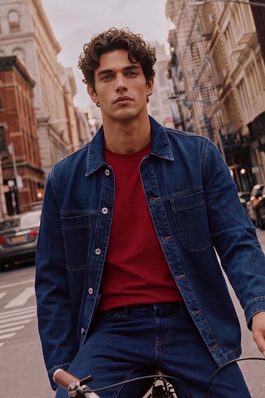 SOBRECAMISA EM DENIM