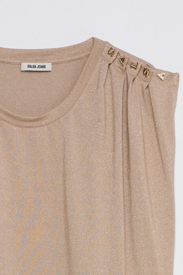 T-SHIRT COM LUREX