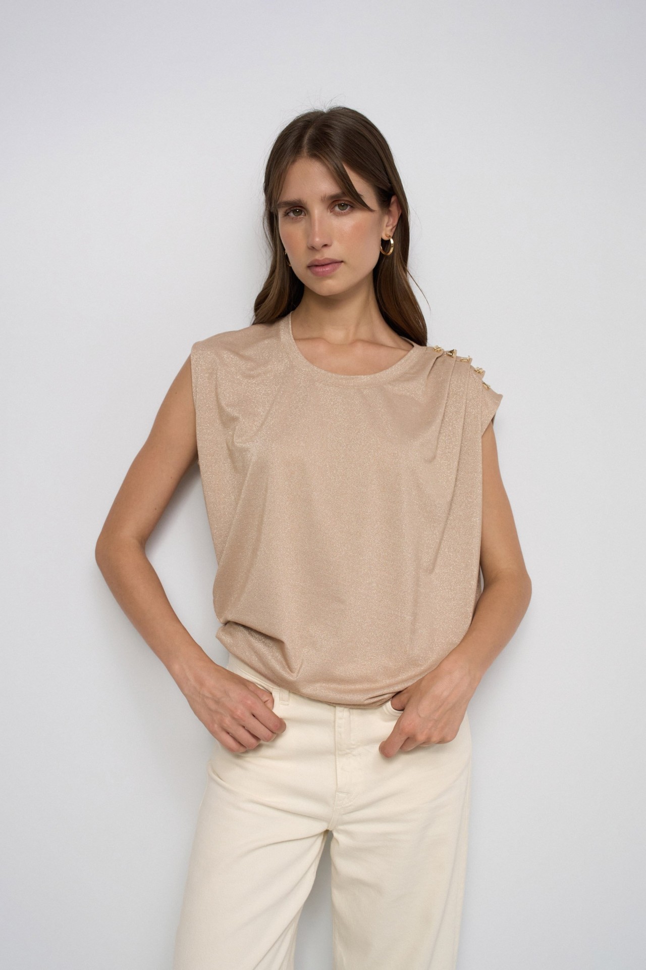 T-SHIRT WITH LUREX