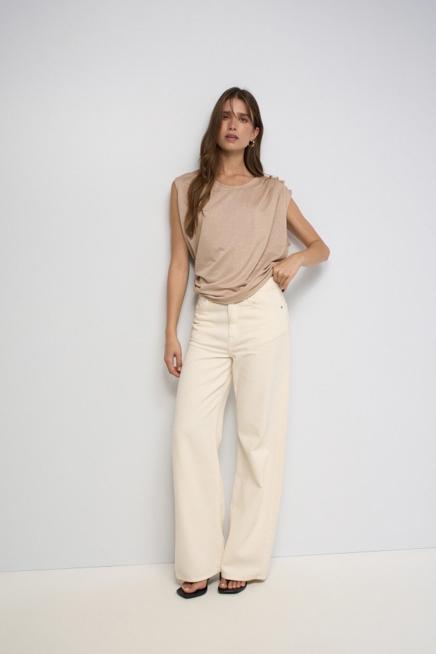 T-SHIRT COM LUREX