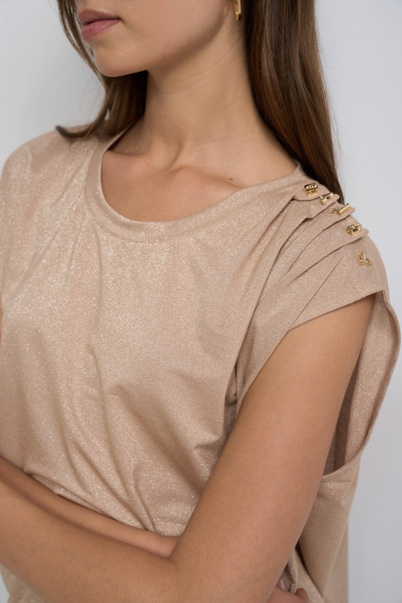 T-SHIRT WITH LUREX