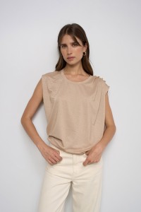 T-SHIRT WITH LUREX