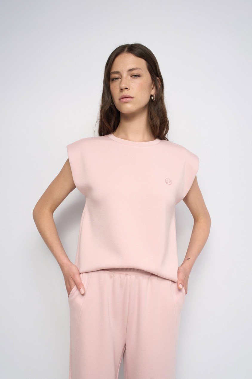 SHOULDER-PAD T-SHIRT