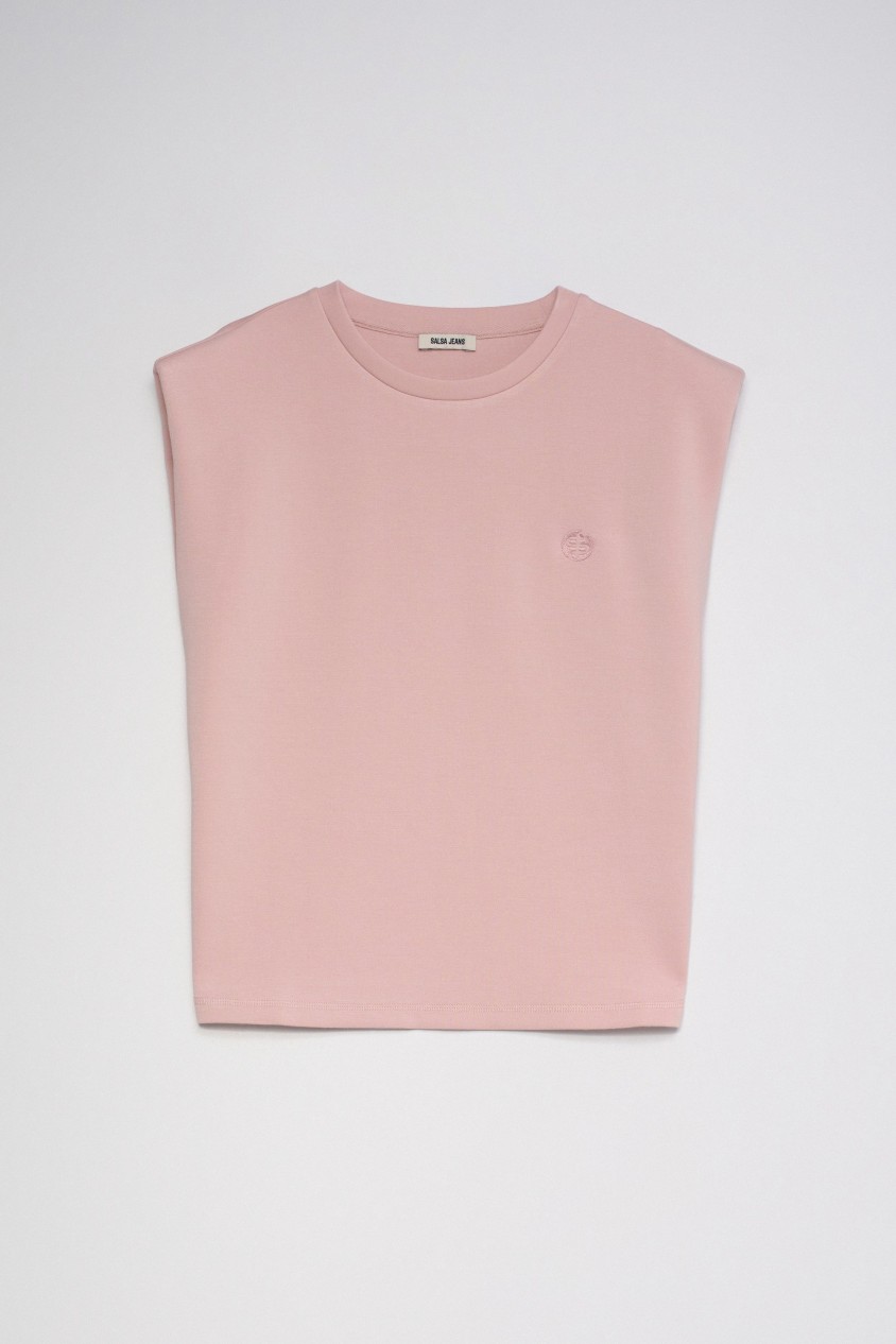 CAMISETA CON HOMBRERAS