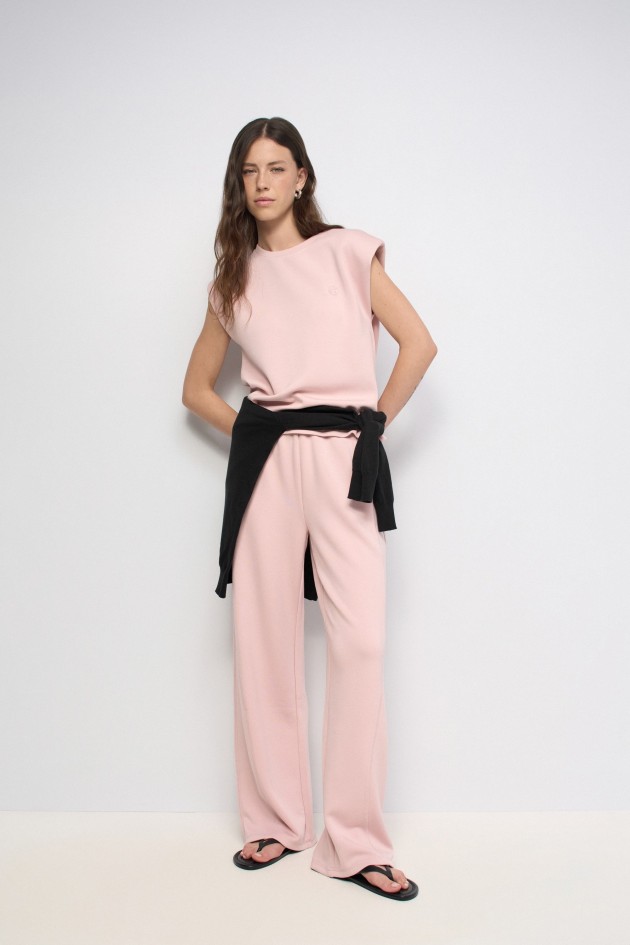 CAL�AS JOGGERS COM PERNA WIDE