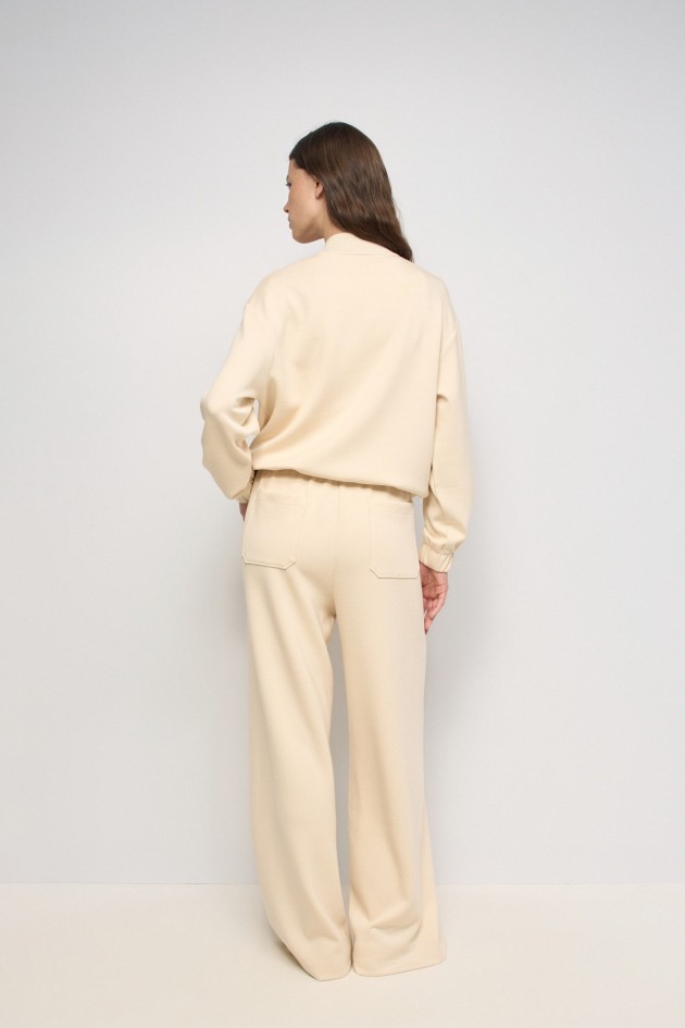 STRICKJACKE MIT BLOUSON-EFFEKT