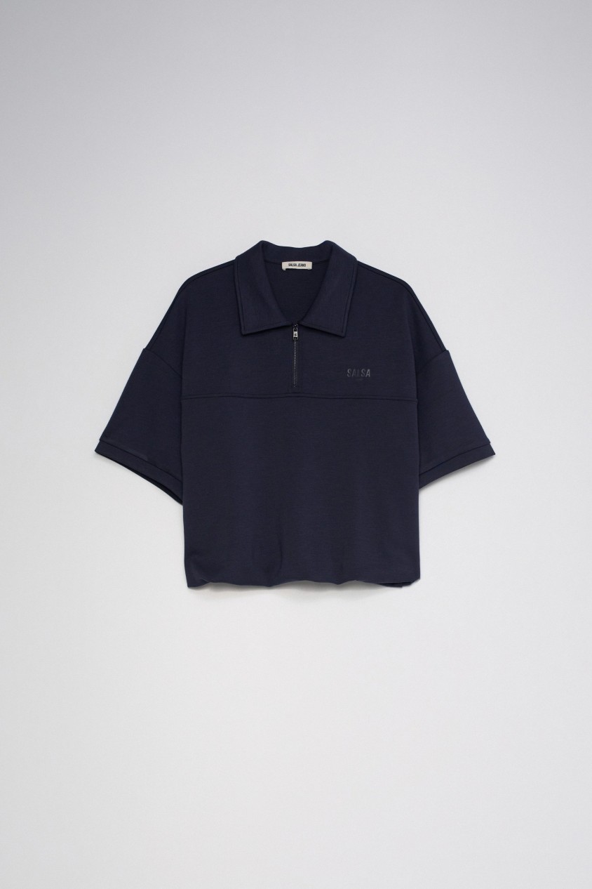 POLO CON EFECTO ABULLONADO