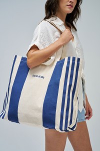 GESTREIFTE STRANDTASCHE