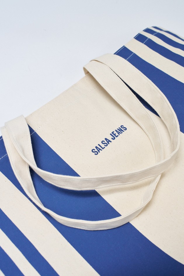 BOLSO DE PLAYA A RAYAS