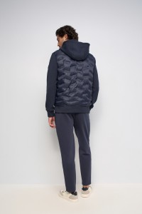 VESTE AVEC M�LANGE DE MATI�RES