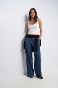 PANTALON JOGGER EN LIGHTDENIM � JAMBE WIDE