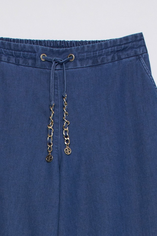PANTALON JOGGER EN LIGHTDENIM À JAMBE WIDE